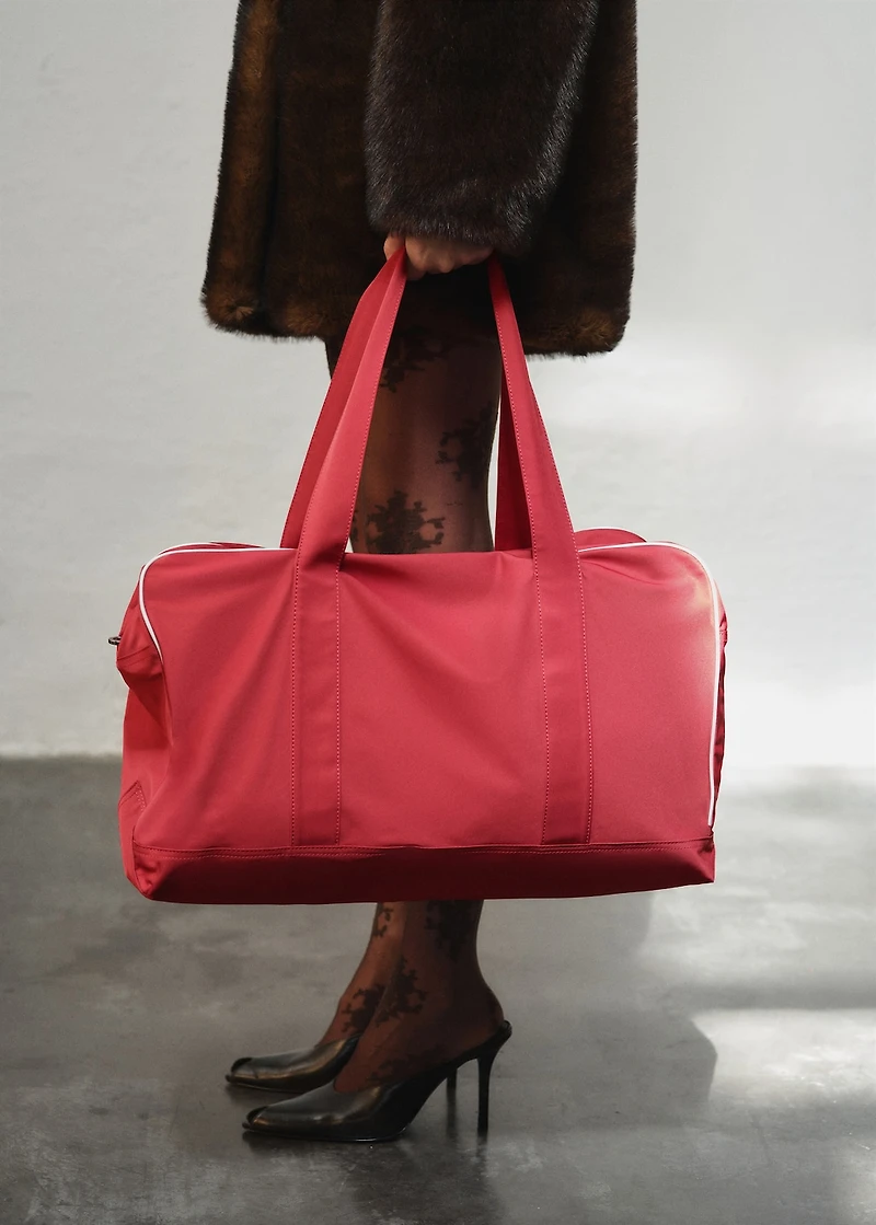 Maxi bag with contrasting trim