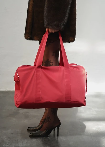 Maxi bag with contrasting trim