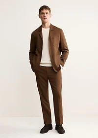 Italian wool flannel suit pants