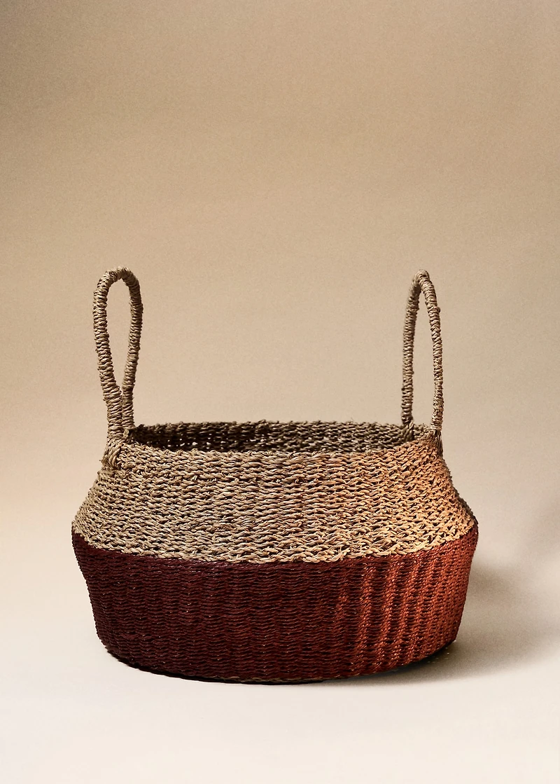Soft paper coloured basket