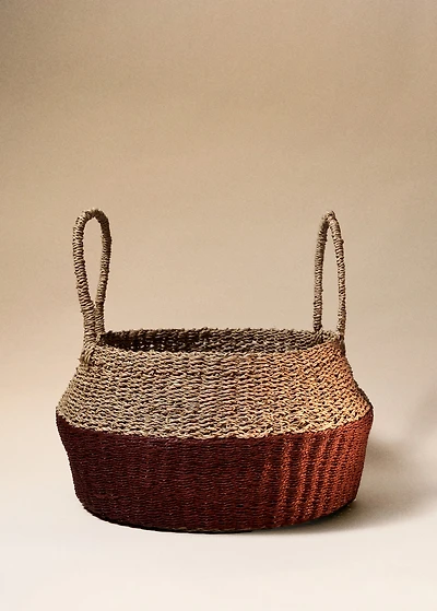 Soft paper coloured basket