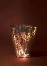 mercurised glass vase