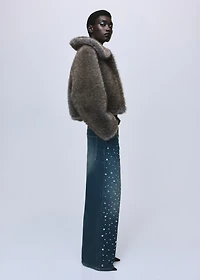 Straight-fit jeans with studs