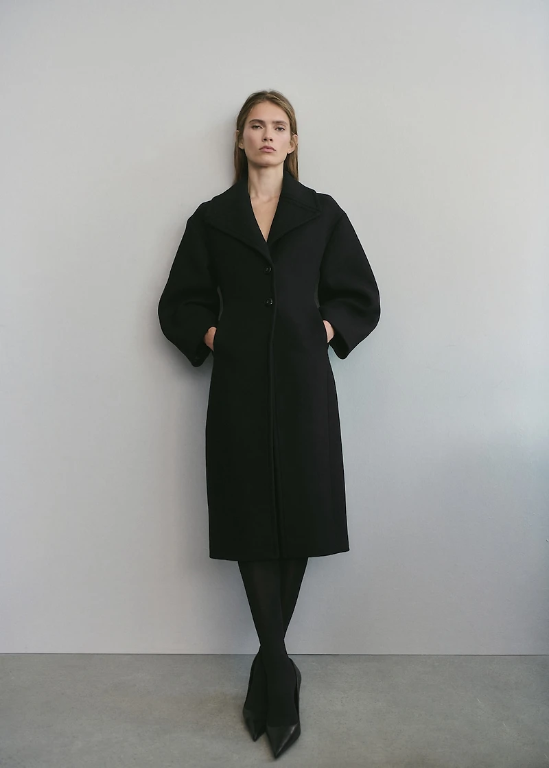 Structured wool coat