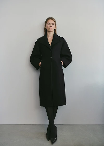 Structured wool coat