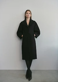 Structured wool coat