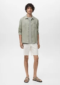 100% linen lightweight overshirt