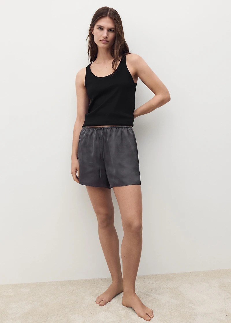 Cotton round-neck top