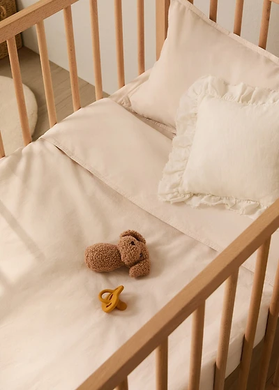 Children’s washed cotton double-stitched duvet cover for crib