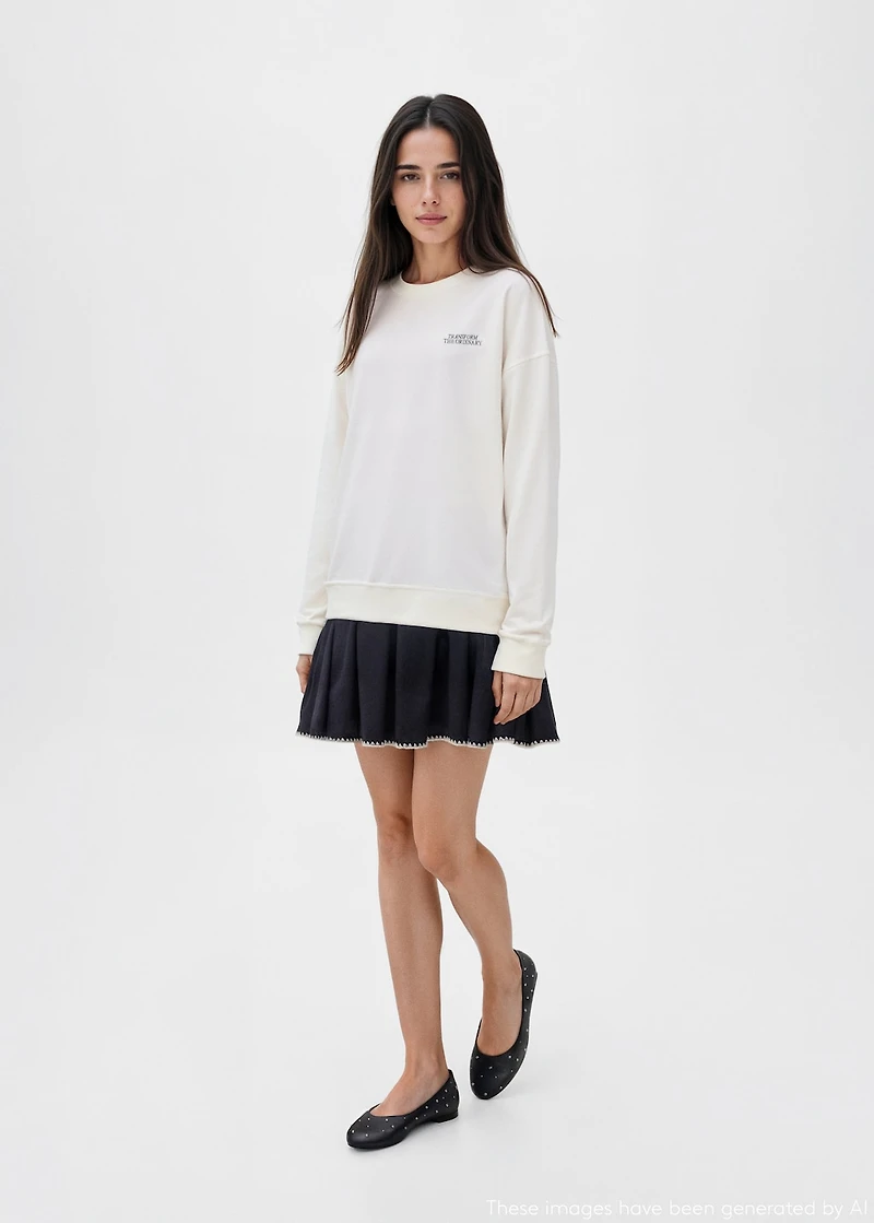 Butterfly-print sweatshirt