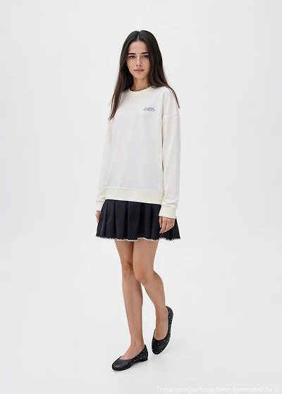 Butterfly-print sweatshirt