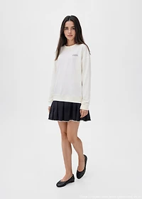 Butterfly-print sweatshirt