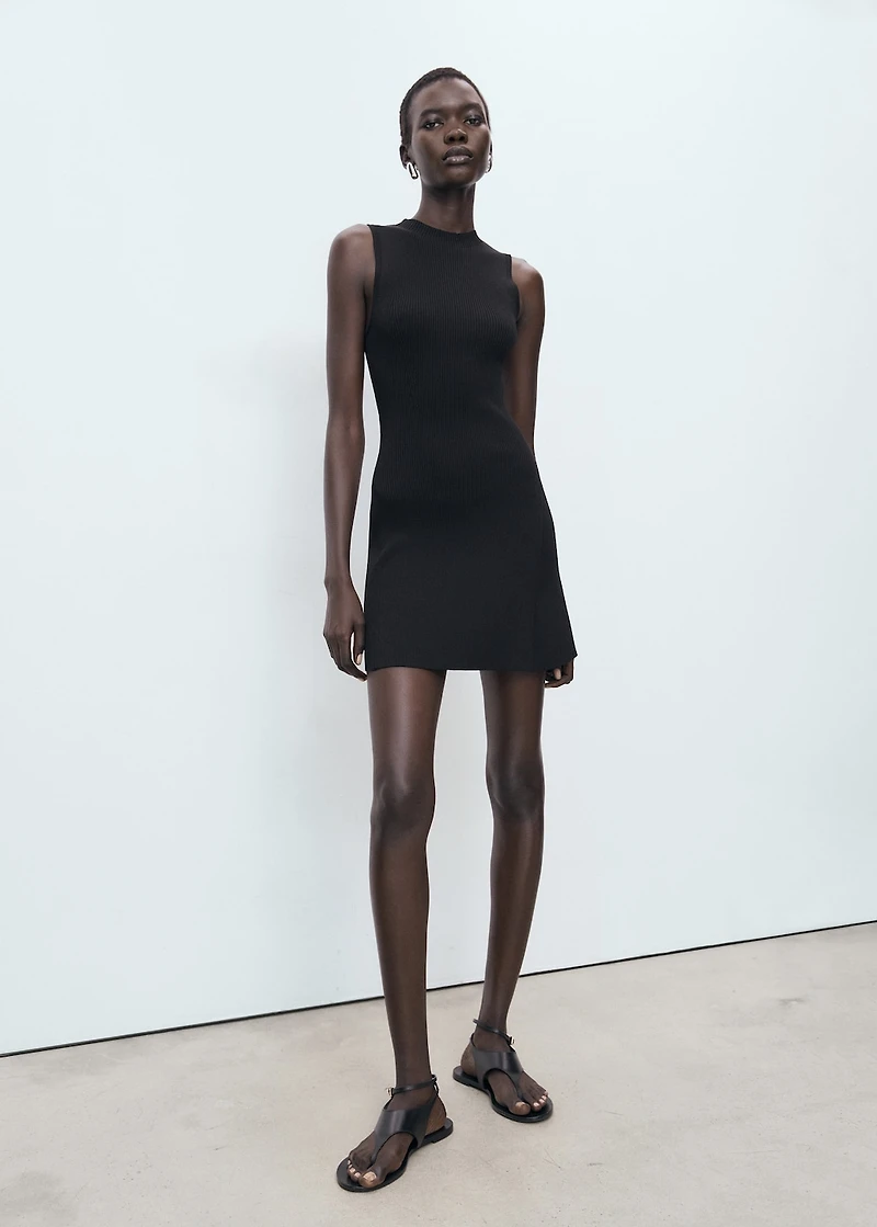 Fitted sweater dress