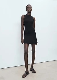 Fitted sweater dress