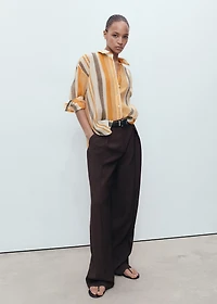 Lyocell striped shirt