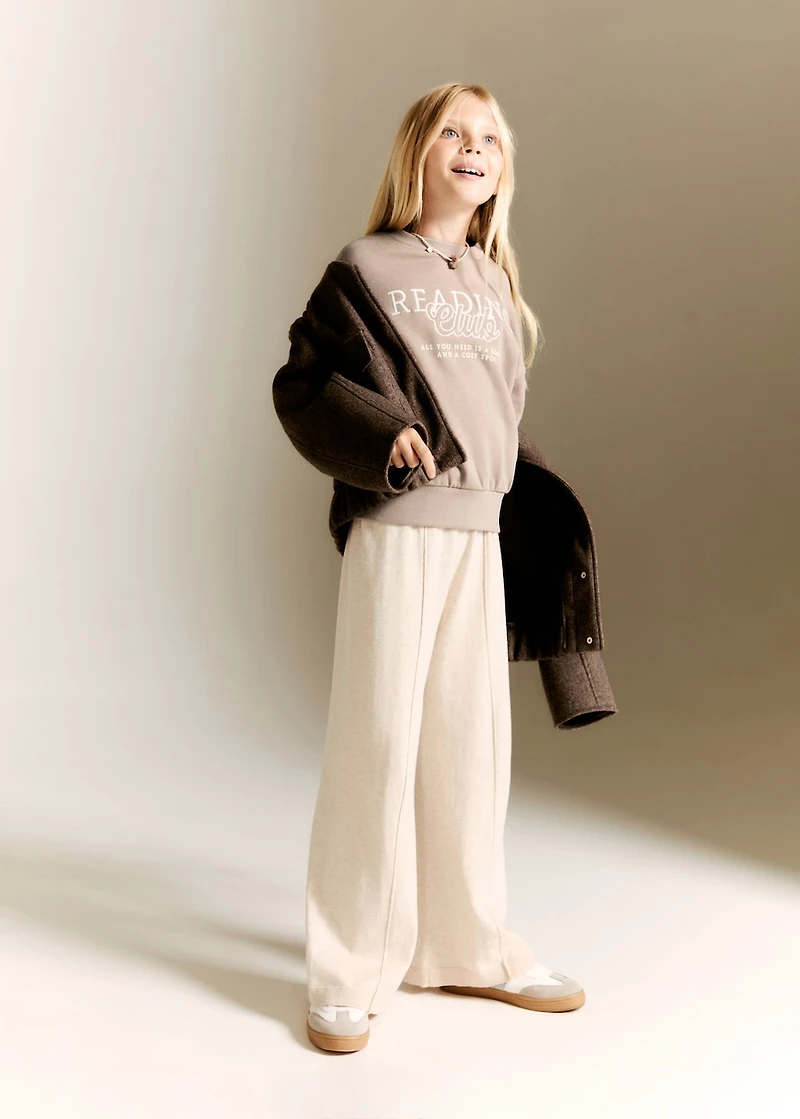 Straight cotton pants