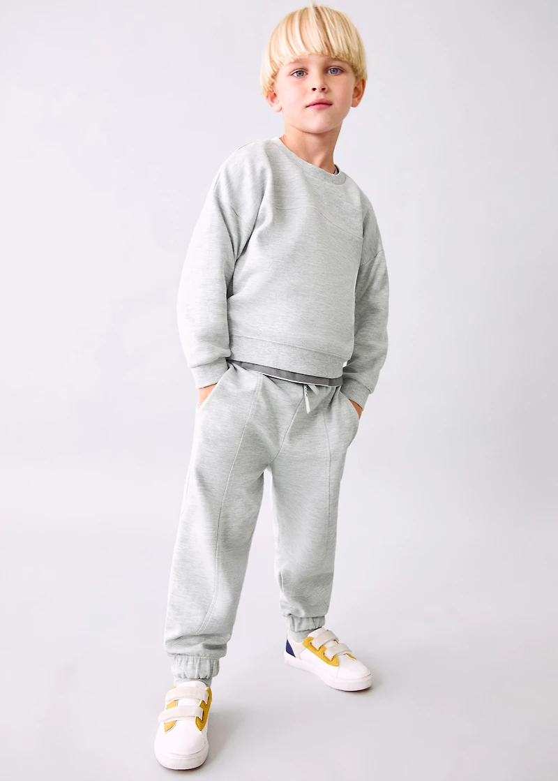 Cotton joggers with elastic waist