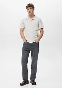 Cotton piqué polo shirt