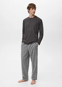 Check cotton pyjama pack