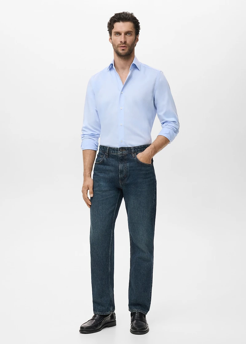 Slim-fit cotton shirt