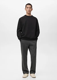 Cotton joggers with elastic waist