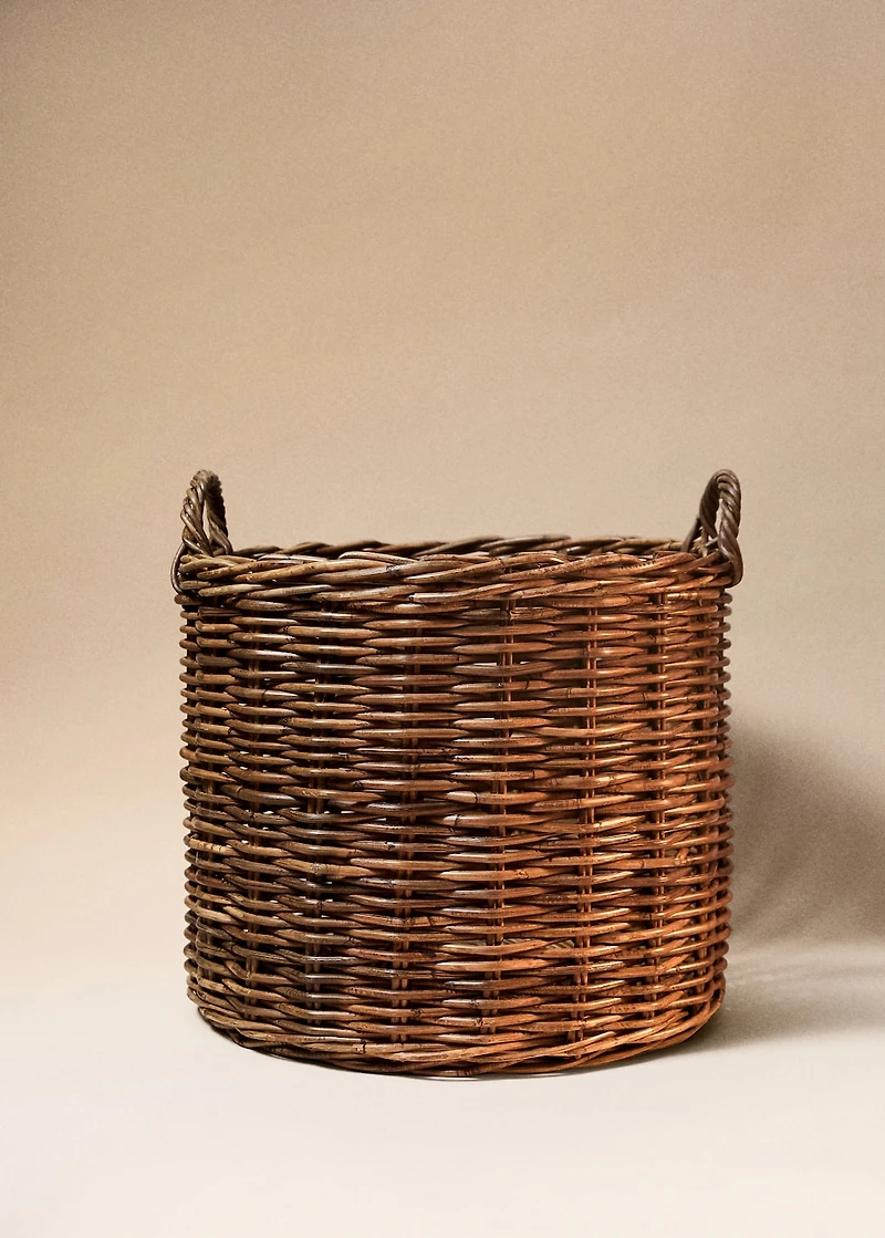 Large rattan basket