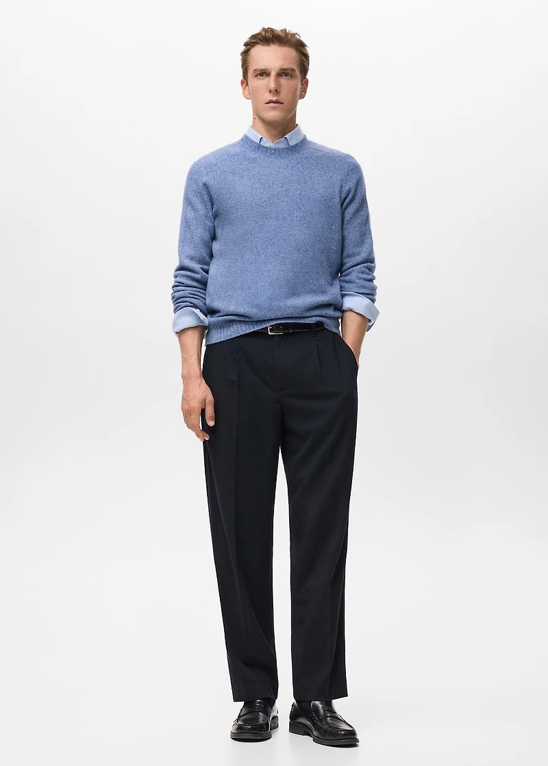 Knitted wool blend sweater