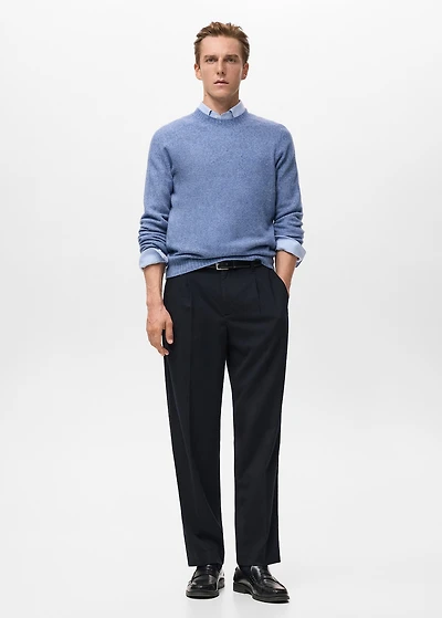 Knitted wool blend sweater