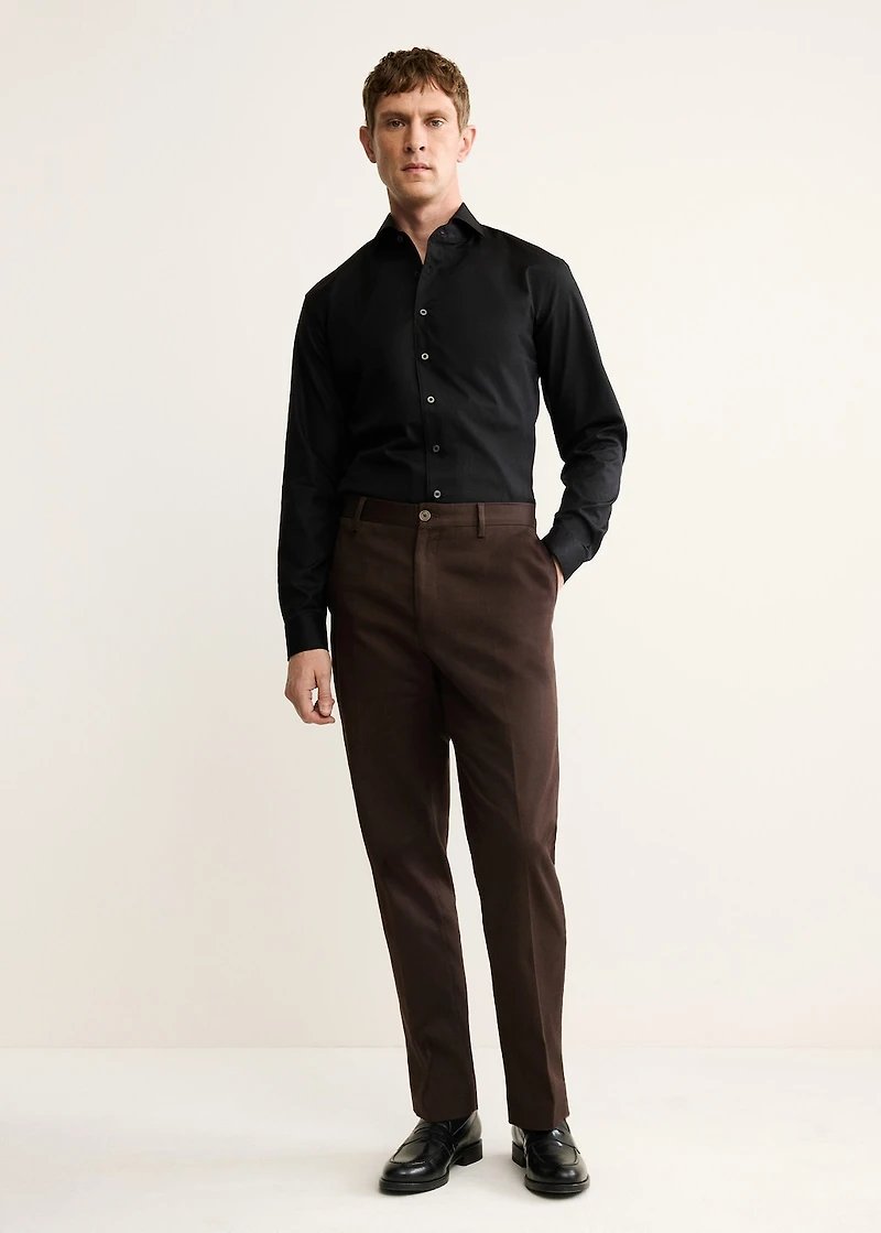 Regular-fit 100% cotton shirt