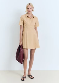 Cotton shirt dress