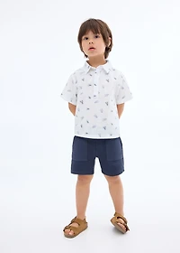 Printed short-sleeved shirt