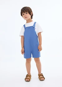Knitted short dungarees