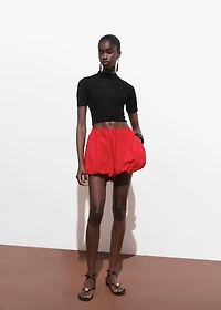 Knitted cropped sweater