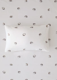 Cotton children's pillowcase with hedgehog print 30x50 cm