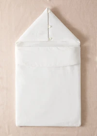 Cotton casual coat with zip detail