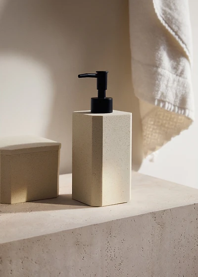 Square resin soap dispenser