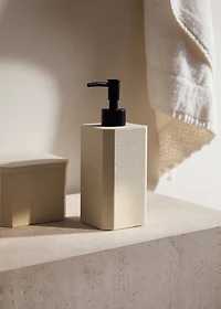 Square resin soap dispenser