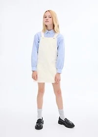 Short denim pinafore