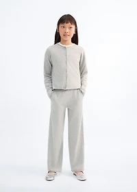 Cotton-knit trousers