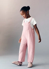 Long cotton dungarees