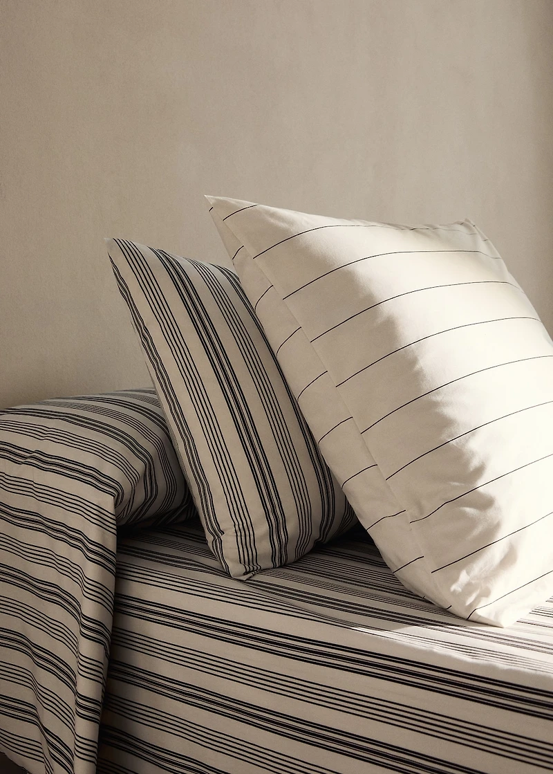 Cotton striped pillowcase 45x110 cm