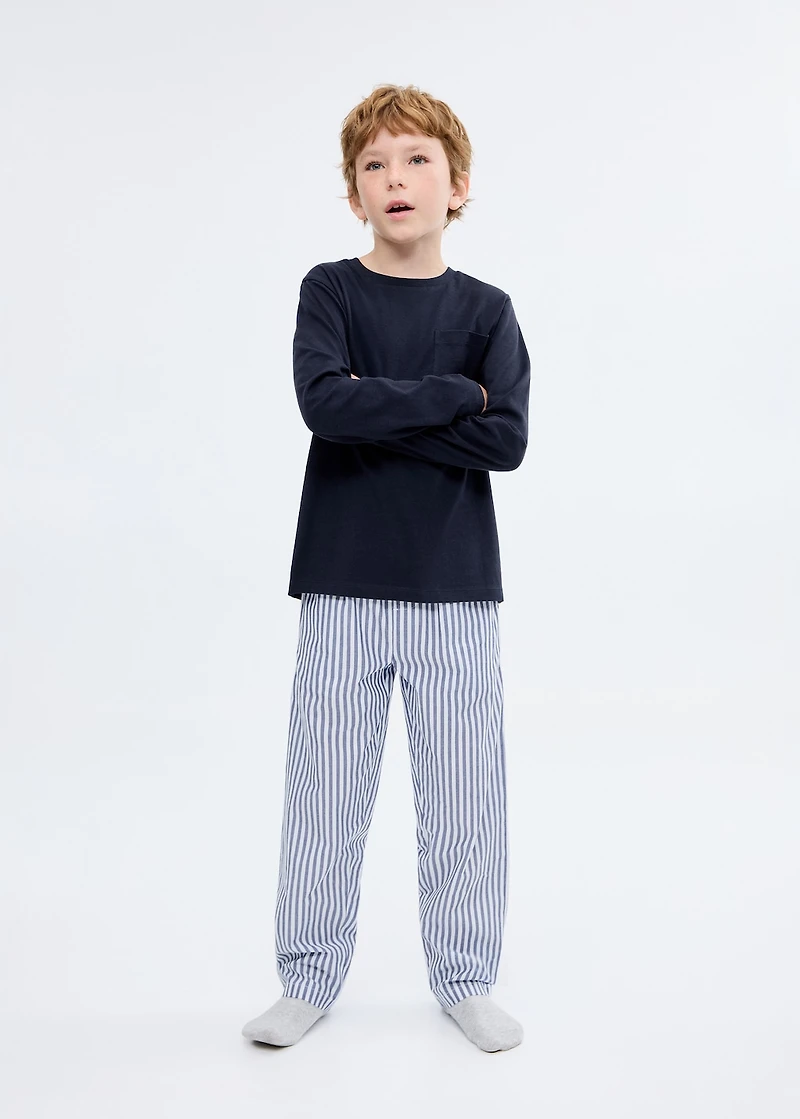 Striped long pyjamas