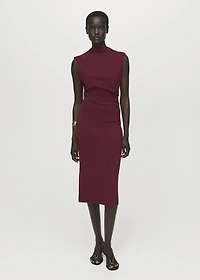 Ruched fitted dress