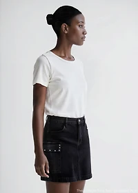 Cargo skirt with star studs