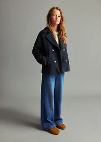 Culotte jeans with seam detail