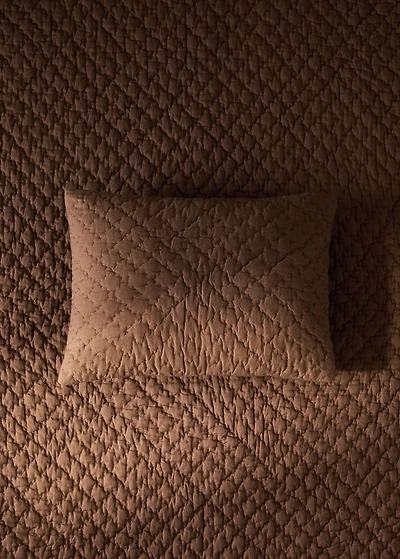 Children's hand-stitched cotton bed cushion cover, 30x40 cm