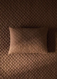 Children's hand-stitched cotton bed cushion cover, 30x40 cm