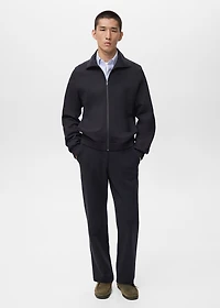 Regular-fit zip-up hoodie