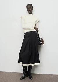 Combined pleated skirt