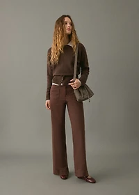 Wide leg jeans with pockets